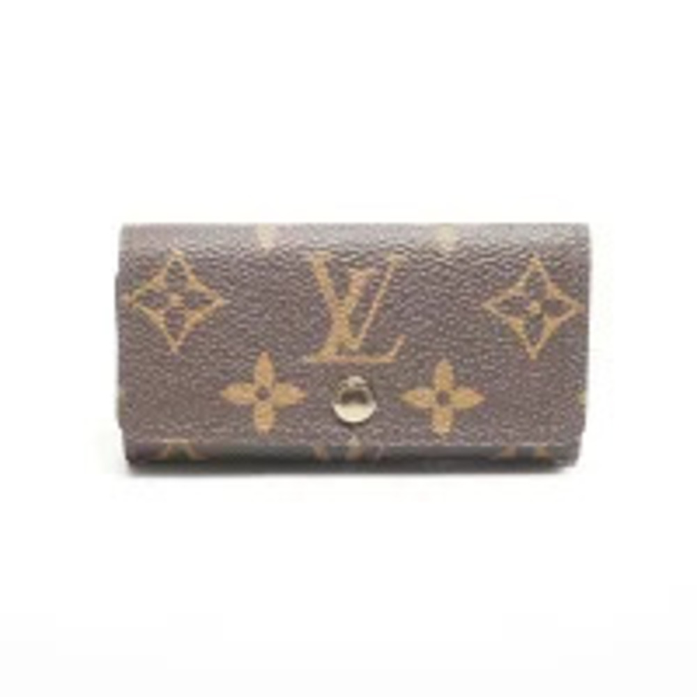 Louis Vuitton Monogram Multicles Key Case Wallet Brown